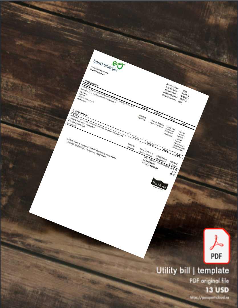 Utility bill | Albanian Power | Albania